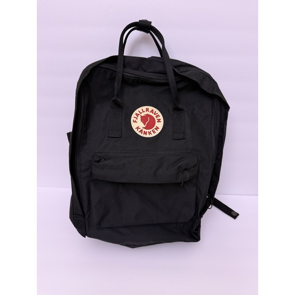 Fjallraven Kanken 23510 Classic Unisex Water resistant Zip Backpack In Black